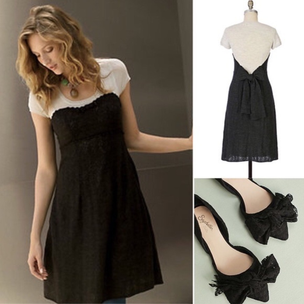Anthropologie Wool Stratified Moth Dress XS